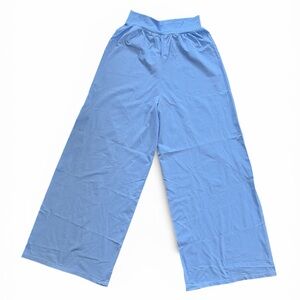 OQQ Wide Leg Blue Pants Medium